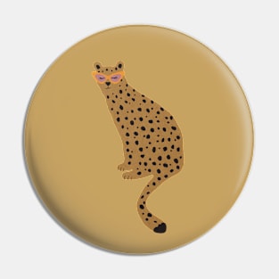 Funny leopard sunglasses animal print Pin