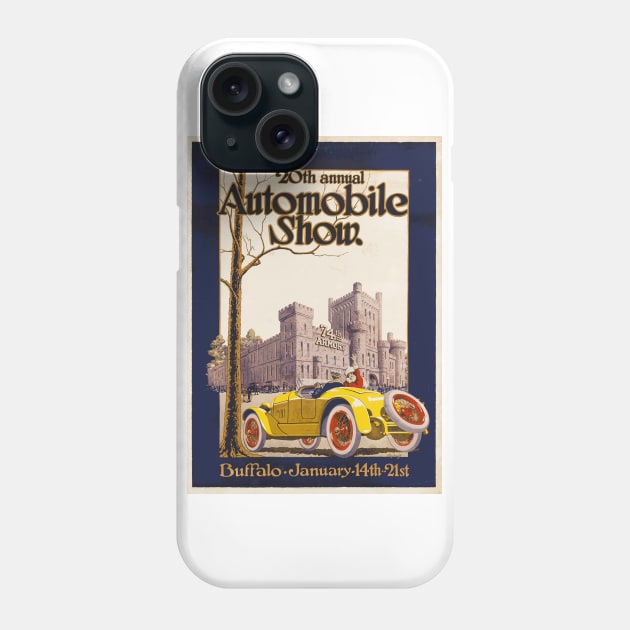 20th Annual Automobile Show, Buffalo New York - Advertising Poster Phone Case by Naves