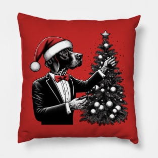 German Shorthaired Pointer Dog Christmas Pillow