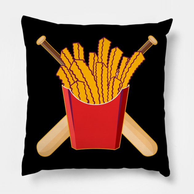 Team Rally Fries Pillow by Team Rally Fries