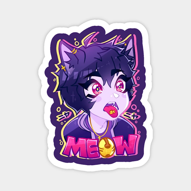 MEOW #1 Magnet by bekkie