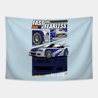 Fast and Fearless GTR E46 Tapestry