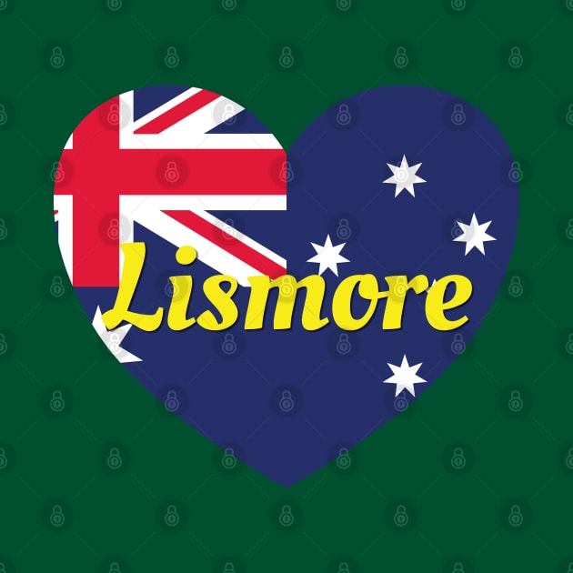 Lismore NSW Australia Australian Flag Heart by DPattonPD