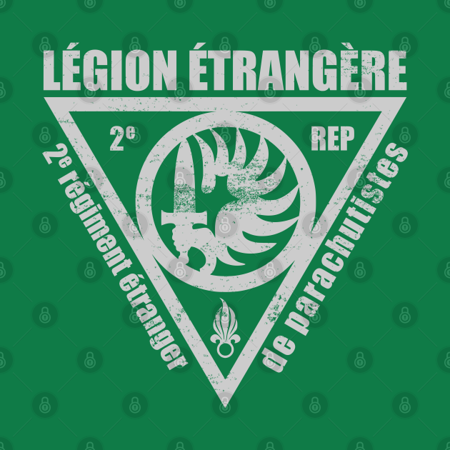 Copytec Legion Étrangère Parachutistes French Foreign Legion T-Shirt #37585 - Beige, Large - Foto 8