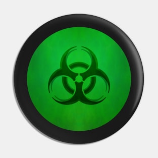 Green Poison Gas Biohazard Pin