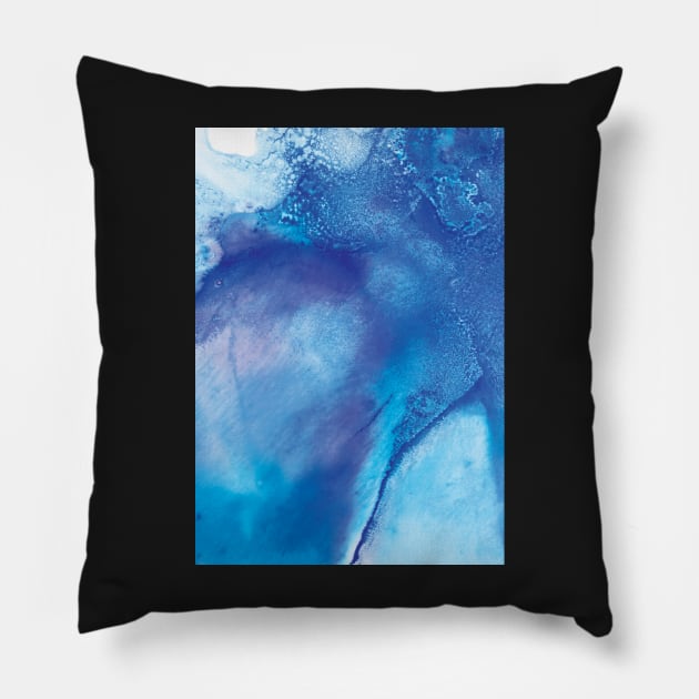 Abstract sea Pillow by juliechicago