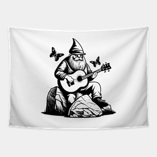 Gnome Playing Guitar Tapestry