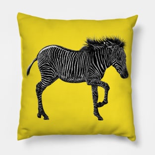 Grevy's zebra foal Pillow