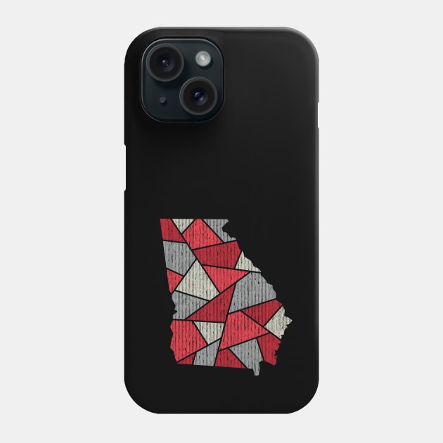 Georgia Mosaic - Red Phone Case by dSyndicate