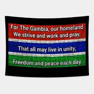 Gambia Flag  gambian national anthem Tapestry