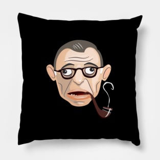 Jean Paul Sartre Pillow