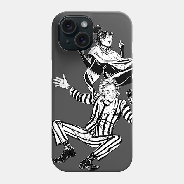 Beetlejuice B&W Phone Case by Merdet