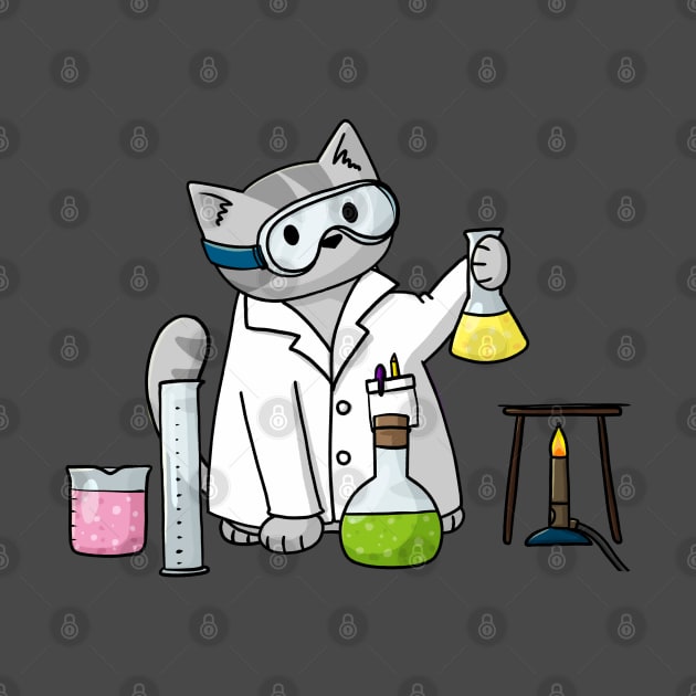 Scientist Cat by Doodlecats 