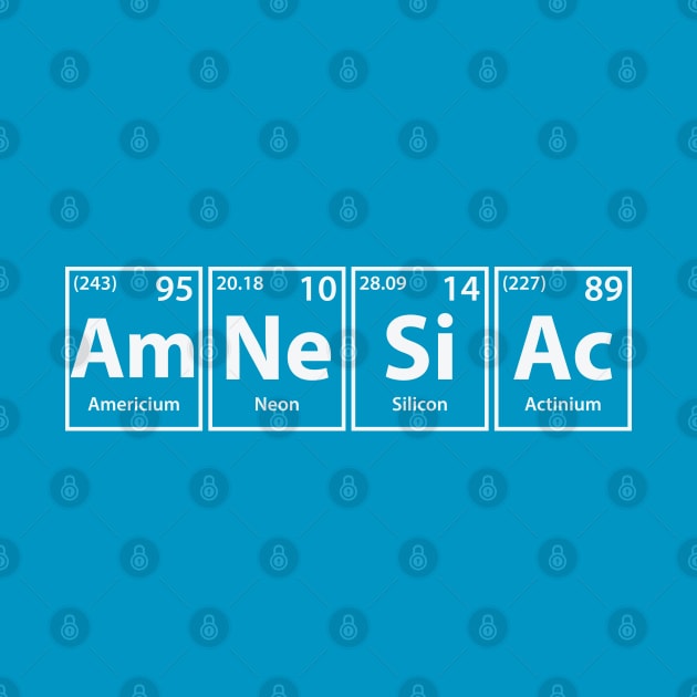 Amnesiac (Am-Ne-Si-Ac) Periodic Elements Spelling by cerebrands