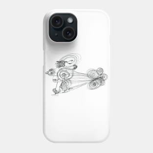 Dreamer, flying on wind, world traveler Phone Case