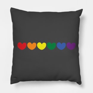 Rainbow pride flag Pillow