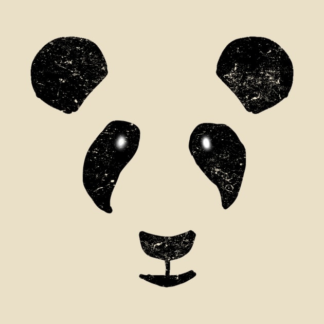 Panda bear face simple graphic by LND4design