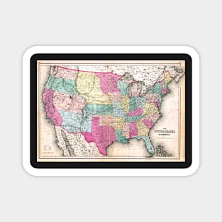 United States Old Map Magnet