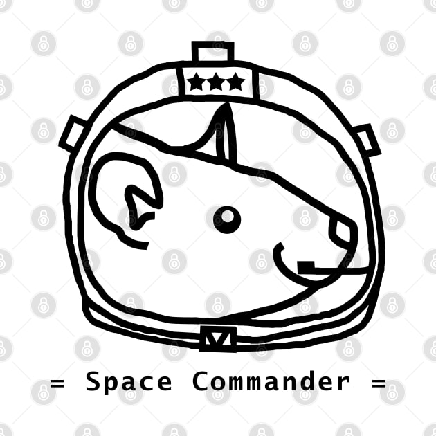 Space Commander Rat Astronaut Portrait by ellenhenryart