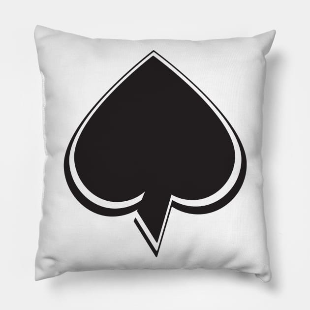 Simply Spades Pillow by starlingm028