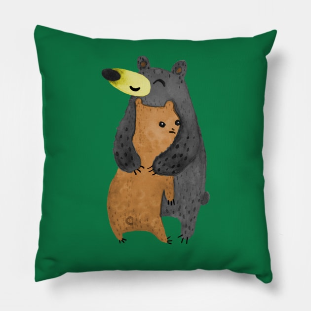 Bearhug! Pillow by Sophie Corrigan