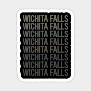 Gray Text Art Wichita Falls Magnet