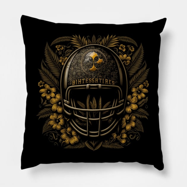 Pittsburgh Steeleeeers 13 Pillow by Very Simple Graph