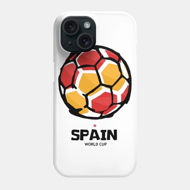 Spain Football Country Flag Phone Case by KewaleeTee