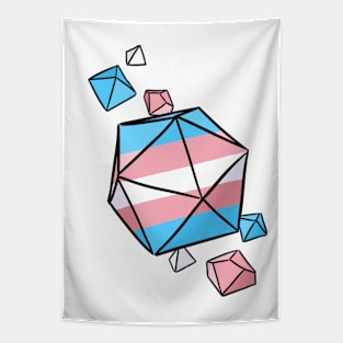 Trans Pride Flag Dice Tapestry