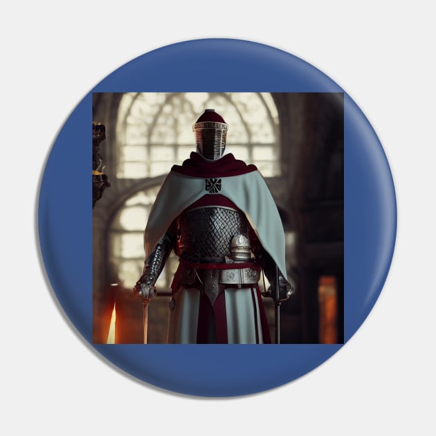 Knights Templar in The Holy Land Pin by Grassroots Green