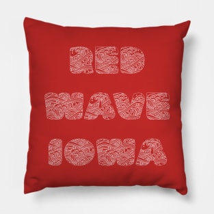 Red Wave Iowa Pillow