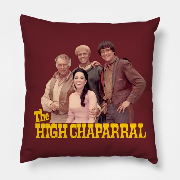 The High Chaparral - Group - 60s Tv Western Pillow by wildzerouk