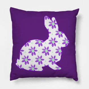 EASTER Bunny Rabbit  - Cute Easter Bunny Art Pillow