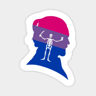 Black Sails Bi Pride Magnet