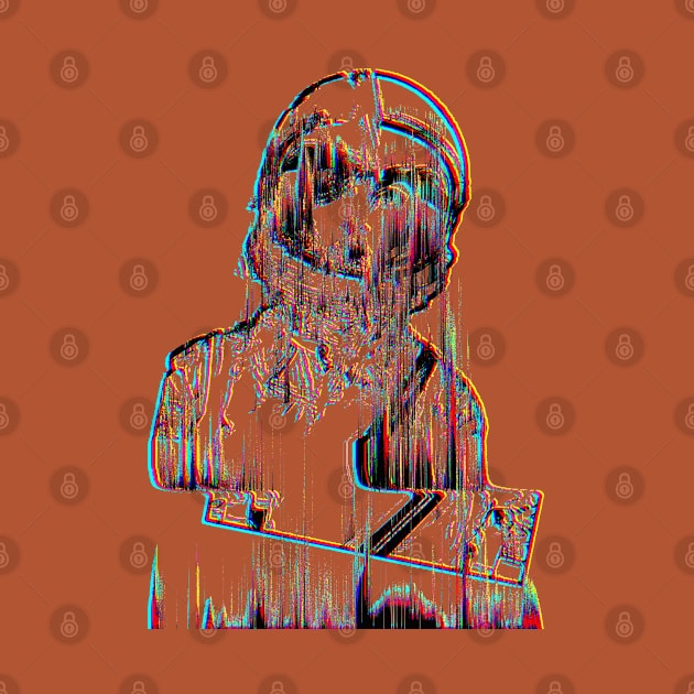 Glitch Aesthetic #2 Spacegirl Astronaut ∆∆∆ by DankFutura