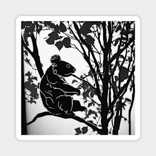 Koalas Shadow Silhouette Anime Style Collection No. 57 Magnet