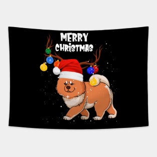 Chow Chow Merry Christmas Tapestry