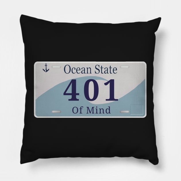 Ocean State of Mind 401 Pillow by HacknStack