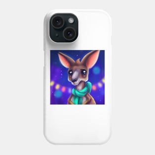 Cute Kangaroo Drawing Phone Case