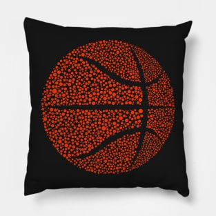 Cute Polka Dot Basketball Lover Player International Dot Day Pillow