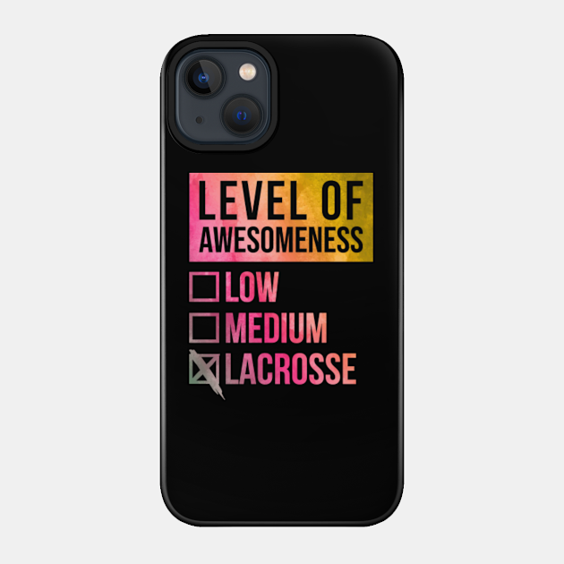 lacrosse player - Lacrosse Player - Phone Case