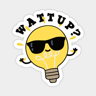 Watt Up Cute Electric Bulb Pun Magnet