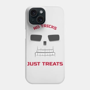 No Tricks Just Treats skull halloween Phone Case