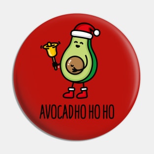 Avocad ho ho ho avocado Santa Claus pun keto diet Pin