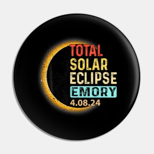 Emory Texas Tx Total Solar Eclipse 2024 Totality Pin