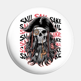 Skull pirate Pin