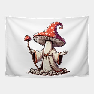 Mushroom Wizard Tapestry