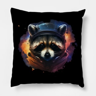 space raccoon Pillow
