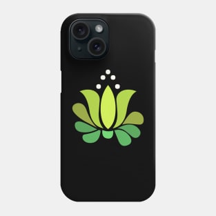 green lotus flower Phone Case