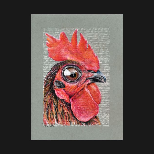 Rooster Ricardo by AdrienneSmith.Artist